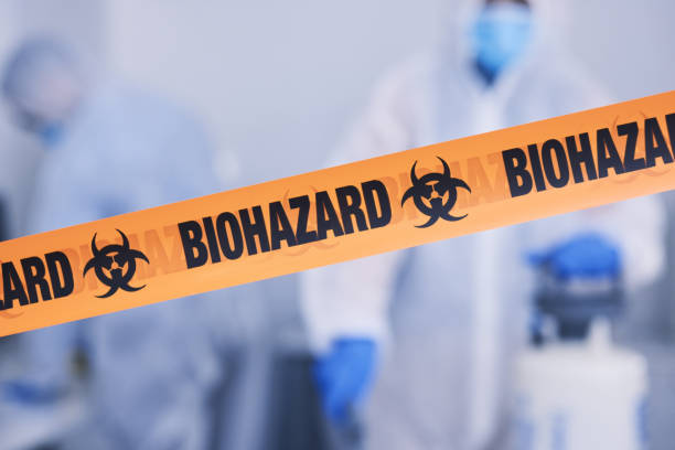 Professional Biohazard Cleanup technician working in Gilsum, NH